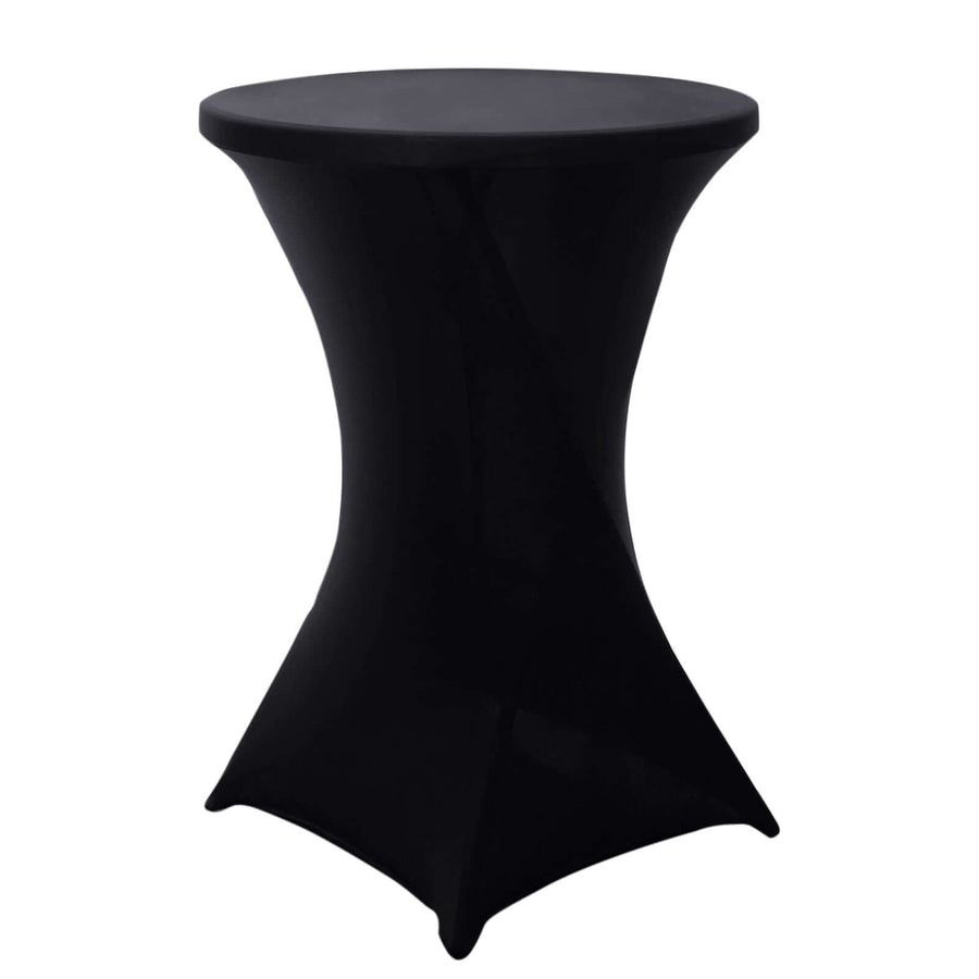 Rental Party Black Tablecloth for Cocktail Table