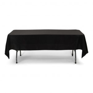 Black Rectangular Tablecloth