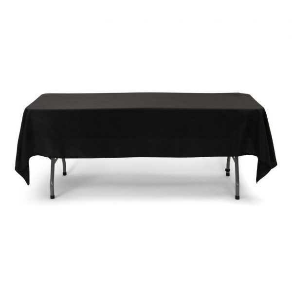 Black Rectangular Tablecloth