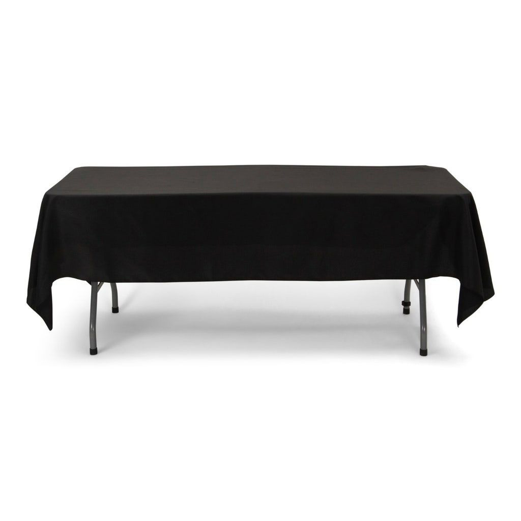 Black Rectangular Tablecloth