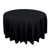 Black Rounded Tablecloth