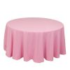 Rental Party Pink Tablecloth for Rounded Table
