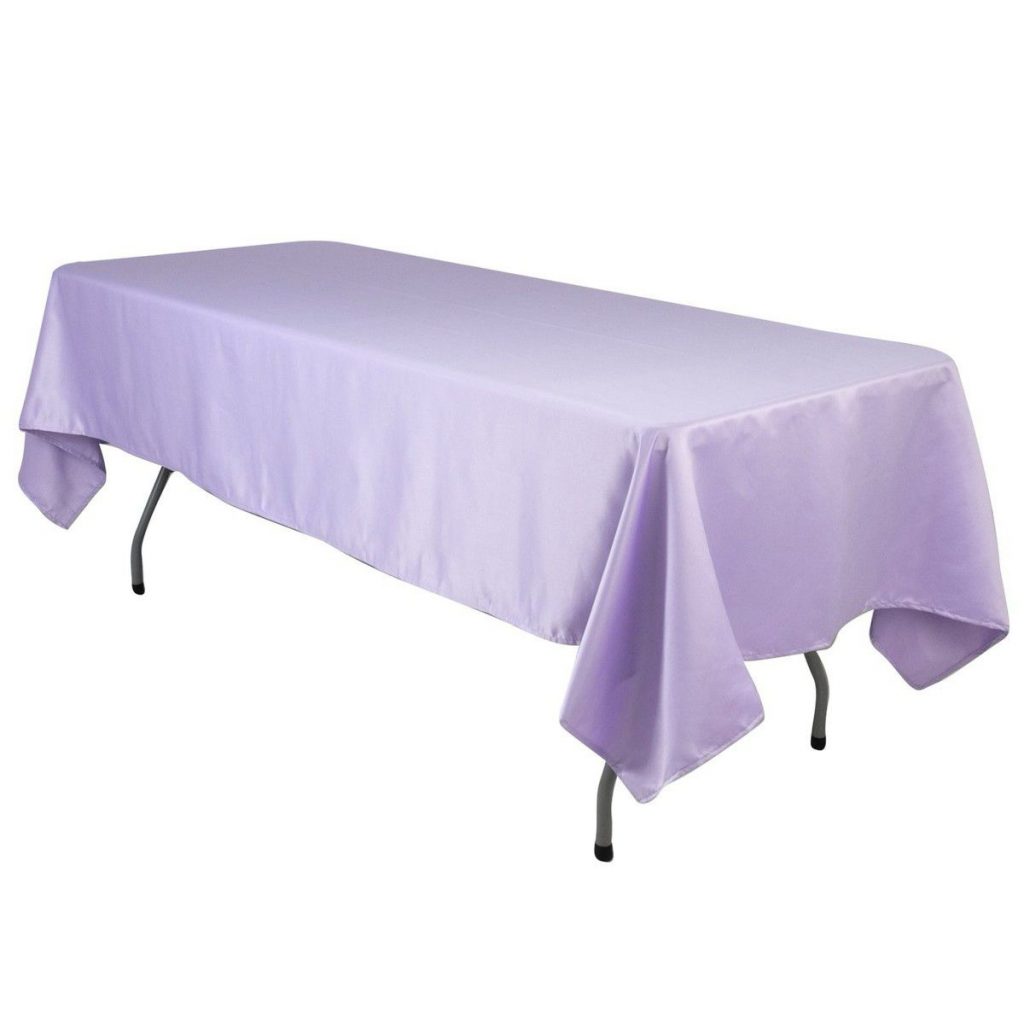Rental Party Purple Tablecloth for Rectangular Table