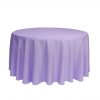Rental Party Purple Tablecloth for Rounded Table
